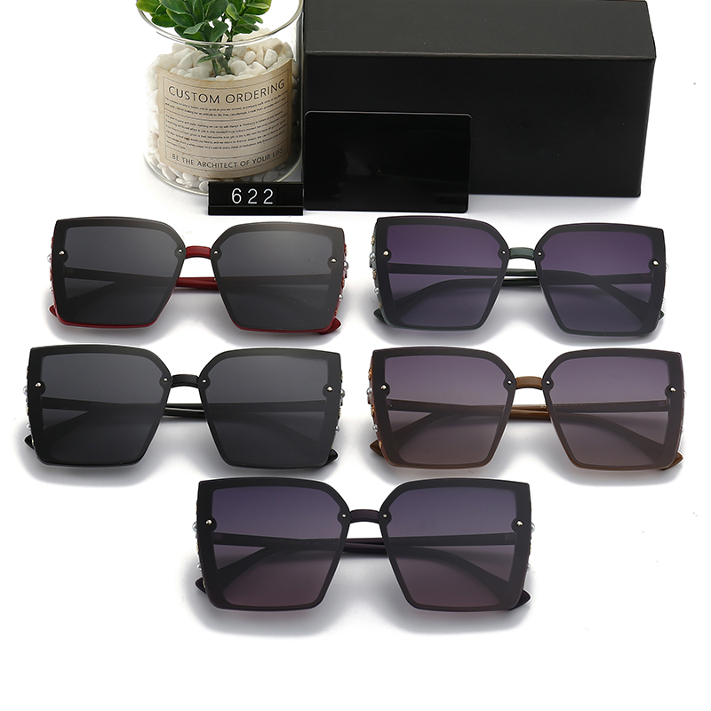 

new trend advanced sunglasses, thin face square frame Korean sunglasses UV protection 622