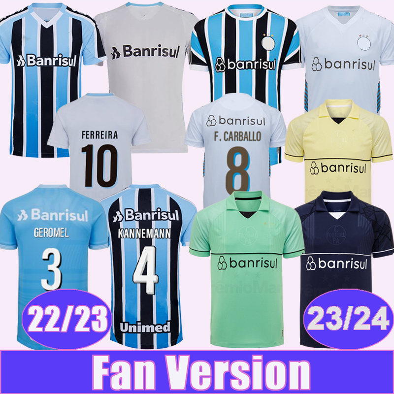

23 24 Gremio ELKESON Mens Soccer Jerseys 22 23 FERREIRA ELKESON GEROMEL KANNEMANN DIEGO SOUZA Home Away 3rd Special Edition Goalkeeper Football Adult Shirts, Qm13388 23 24 home no patch