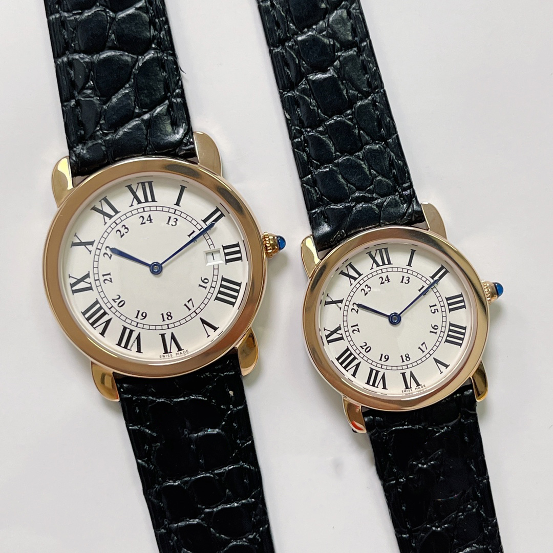 Hot Vintage Couple watches Quartz Classic Alphabet Markers Man Watch Designer Watches Neutral The Free transportation
