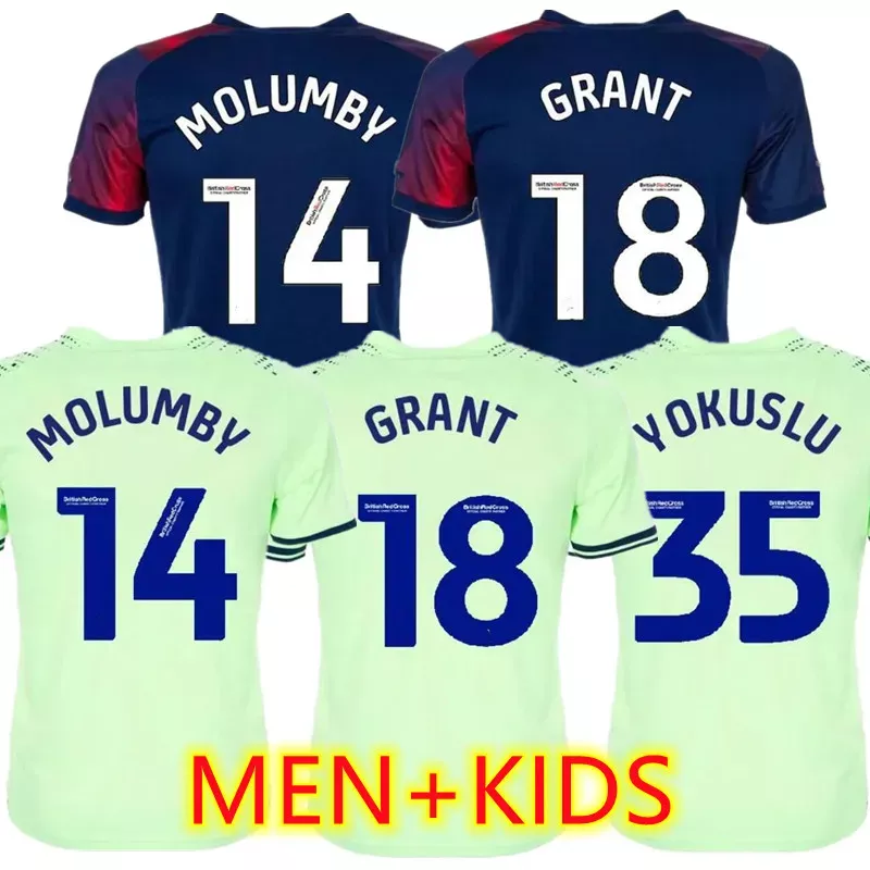

West 2024 Bromwich 2023 Albion 23  soccer jerseys home away GRANT SWIFT WALLACE YOKUSLU MOLUMBY THOMAS-ASA jersey football shirts top man, Gold