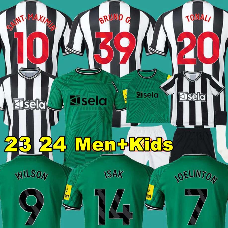 

23/24 TONALI soccer jerseys Kids Kit 2023 2024 BRUNO G. WILSON SAINT MAXIMIN ISAK UnITeDS Football Shirt Goalkeeper Home Away Third Set Fan Player Version, 23 24 home +epl