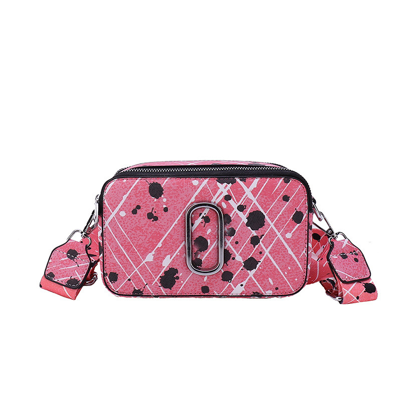 

Mini Handbag Luxury Designer Bags PU Square Handbags Textured Women's Bag Wide Shoulder Strap Commuter Bag Single Shoulder Bag Fashionable Messenger Wallets, Size:20*12*8cm