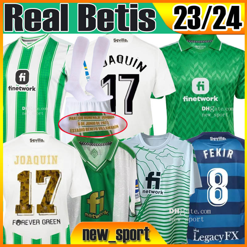 

4XL 23 24 Real Betis Soccer Jerseys Fourth SUSTAINABLE JOAQUIN B.Iglesias 2023 2024 Loren Juanmi BARTRA TELLO A.GUARDADO CANALES Fekir Men Kids sets football shirt, 23 24 home patches