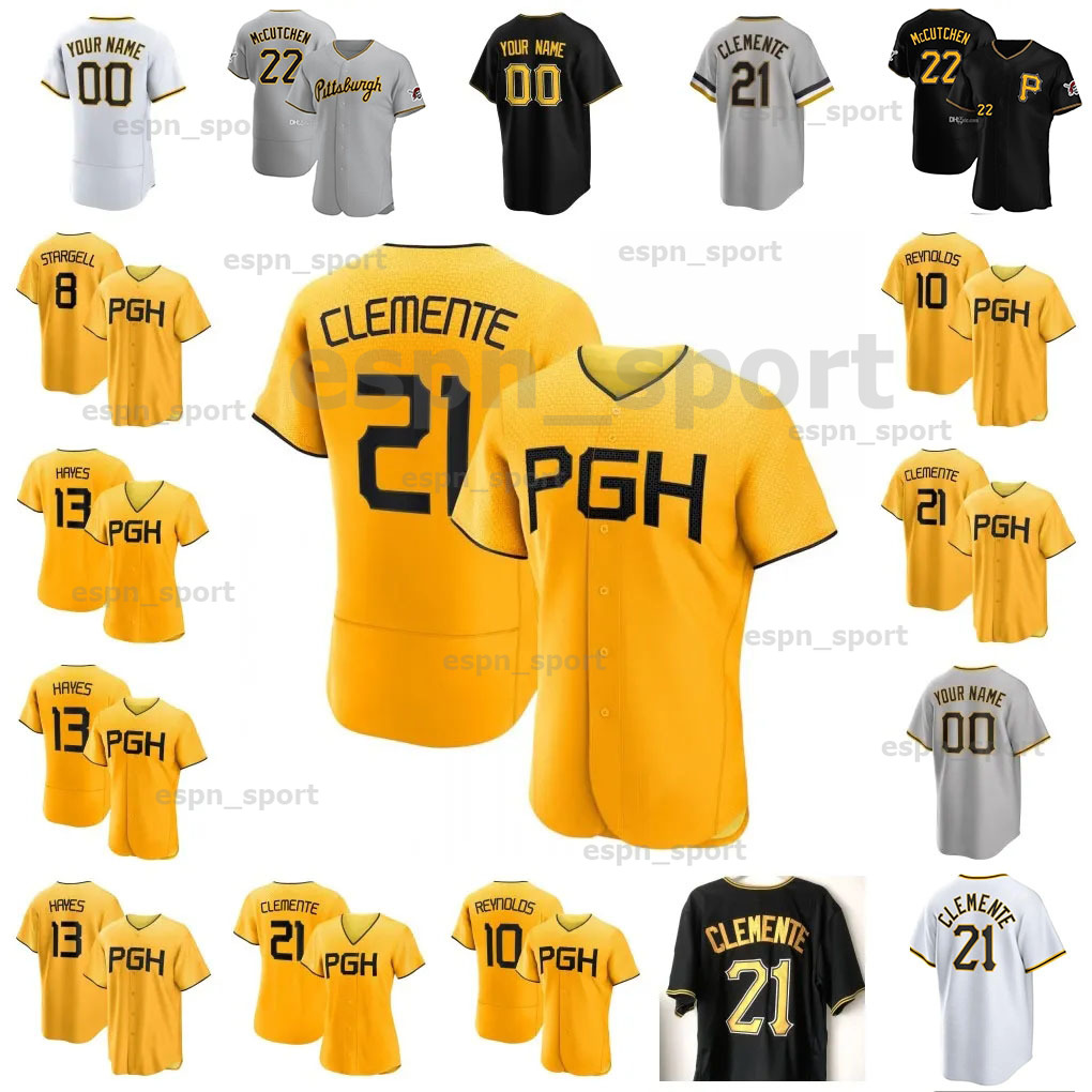 

2023 Custom 22McCutchen 15 Oneil Cruz 2023 City Connect Jersey 10 Bryan Reynolds 21 Roberto Clemente 14 Rodolfo Castro Ji-Man Choi Henry Davis Duane Underwood Jr., (as shown)