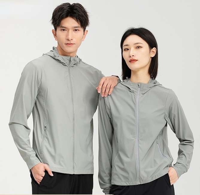 Couples Wear Original Yarn Sunscreen Clothes Women's UV Resistant Breathable Ice Sun-protective Clothing Warp Knitted Light Skin Clothes Men-image-883168838