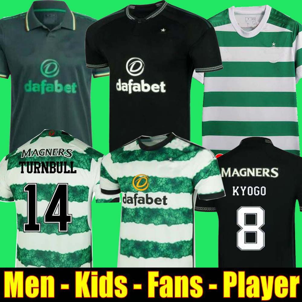 

Celts 23 24 Soccer Jerseys Home away KYOGO EDOUARD TURNBULL AJETI CHRISTIE JOTA GRIFFITHS FORREST MEN Kids kit uniforms Football Shirt 2023 2024 Celtices, Special adult
