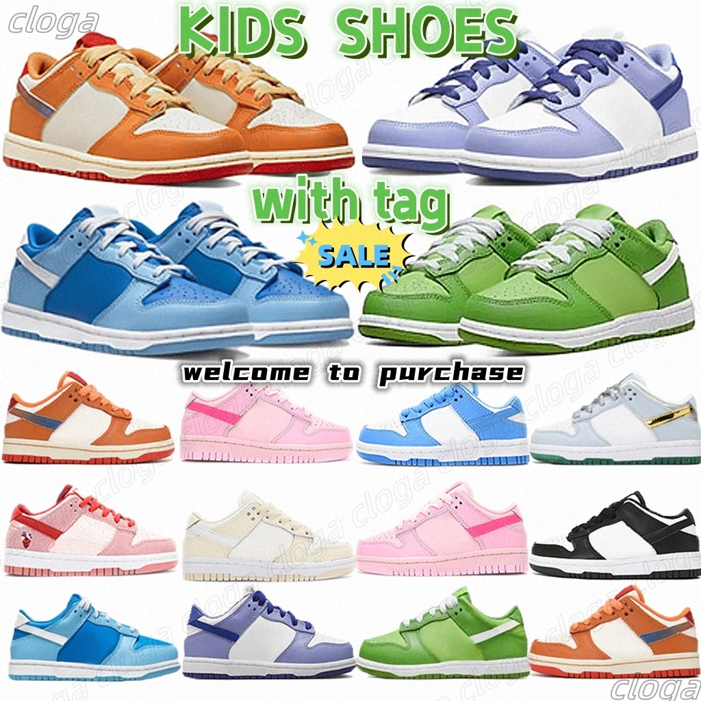 

chunky kids shoes SB youth low sneaker BP university blue triple pink Panda sneakers argon white black kermit size 24-35Nuft#