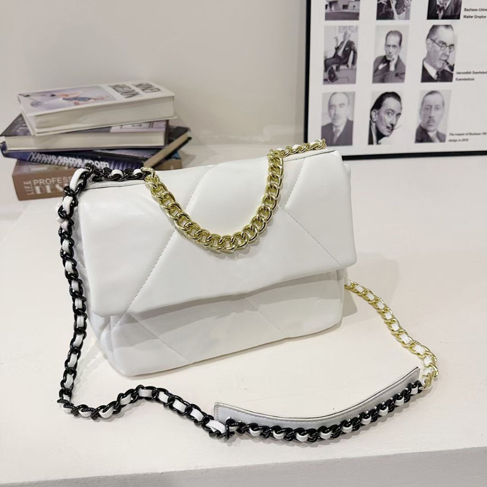 

Plaid Tartan pattern shoulder bag luxury designer crossbody bag CC fashion handbag Tote flip purse metal long short chain black large capacity built-in secret buckle, C27-pink