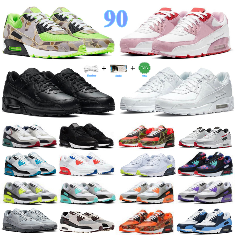

90 90s mens Running Shoes Triple Black and White UNC USA Rose Pink Valentines day Lahar Escape Smoke Grey Pale Ivory Camowabb Men Women Trainers Sports Sneakers 36-45