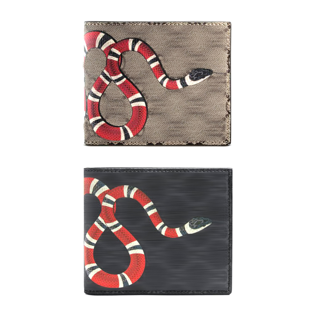 

fashion tiger Wallets card holders Cover Interior Slot Key Cartoon print Luxury designer famous Genuine Leather holder handbags men Women Coin purses Clutch Cover, G gray