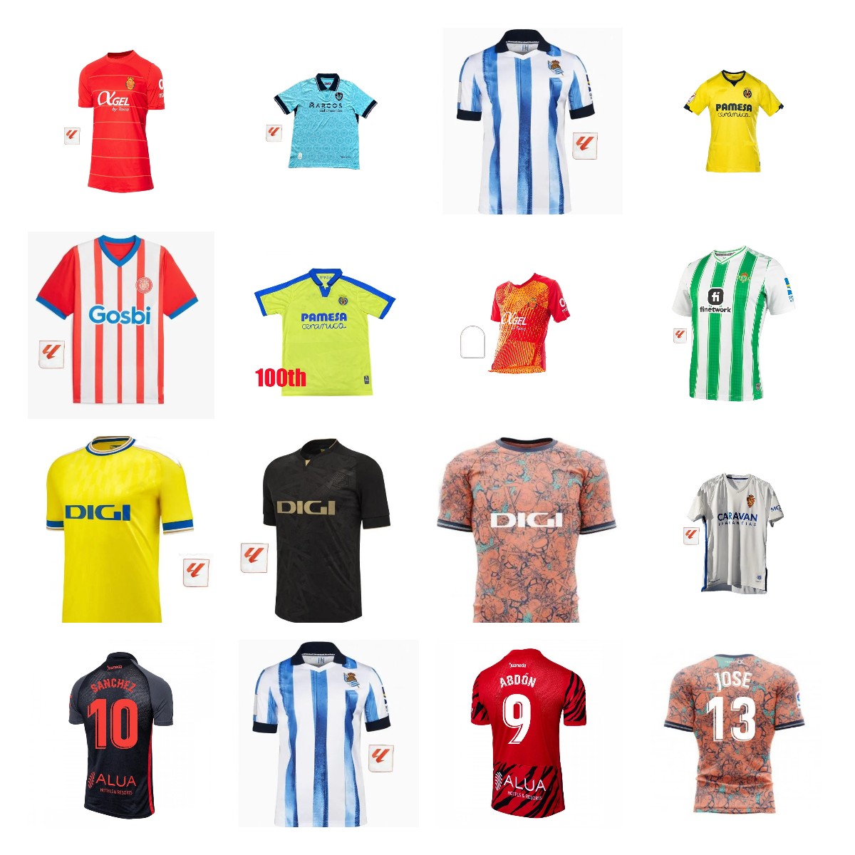 

2023 2024 Levante HOME soccer jerseys Villarreal S.CAZORLA CF Real Sociedad Merino OYARZABAL Football Shirt Girona RCD Mallorca Cadiz Valladolid camisa de futebol, Adult 12