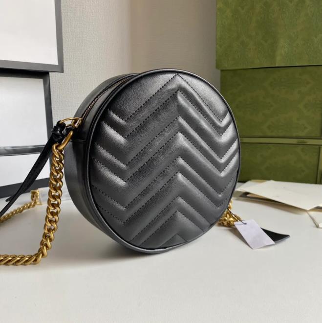 

2023 designer fashion luxury handbag shoulder bag women's handbag chain round bag classic wallet M550618, 7#size:19*19*5cm