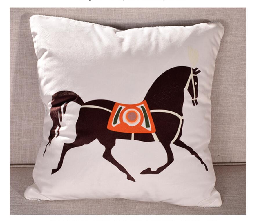 Horse Series Cushion Covers Horses wers Print Case Cover for Home Chair Sofa Decoration Square cases M260228-image-1095807755