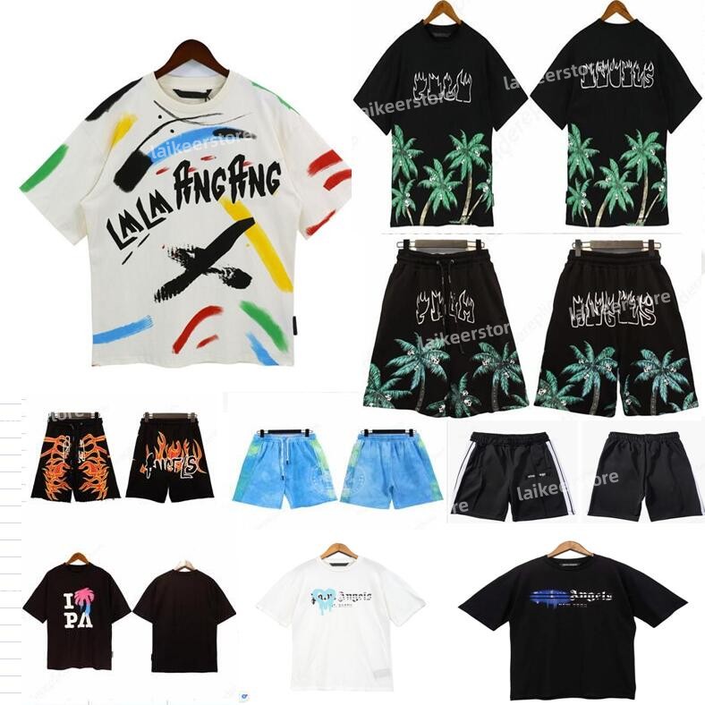 

Designer Palms Palmangel Mens Shorts Men&Womens Designer Short Pants Letter Printing Strip webbing Casual Five-point Angle Clothes Summer Beach Clothing Blue Geen, Cu23