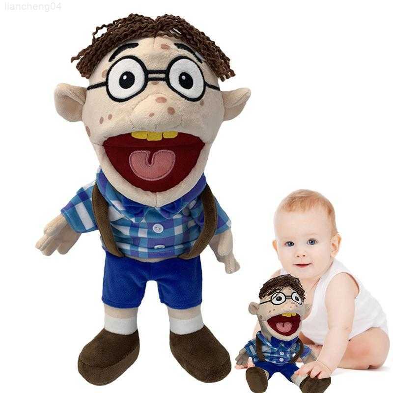 Stuffed Plush Animals Kids Hand Puppet Plush Jeffy Doll Hand Puppet Toys Family Members Role-play Game Toys Hand Puppet Birthday Gifts For Boys G-image-883596031