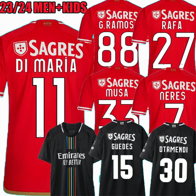 

Player Fans verison 2023 2024 BeNfICa soccer jersey DI MARIA OTAMENDI G.RAMOS RAFA NERES J.MARIO AURSNES GRIMALDO DRAXLER 23 24 men and kids football shirt, Home+chest