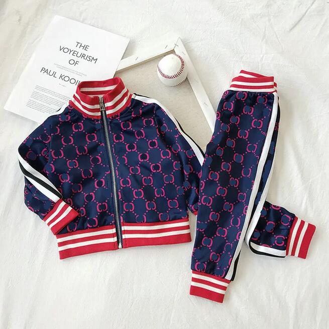 

Kids Tracksuit Long Sleeve Clothing Set Girls Boys Luxury Two Piece Set Clothes Baby Spring Autumn Fashion Cotton Outfits