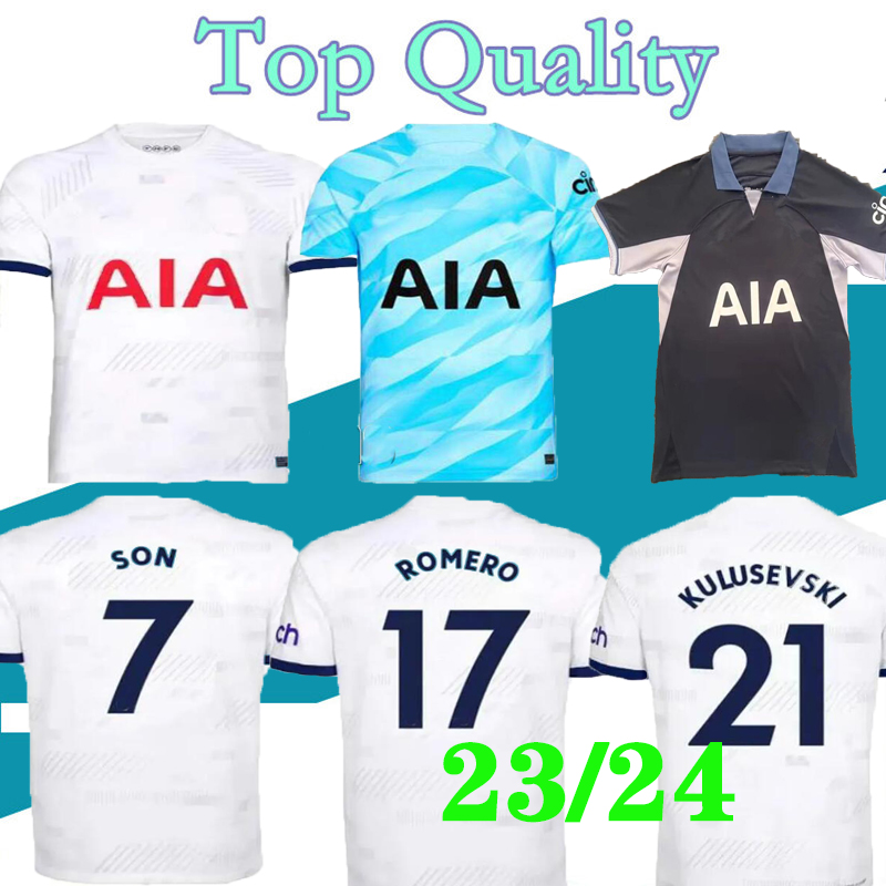 

2XL Tottenham 23 24 KANE Soccer Jerseys SON KULUSEVSKI HOME REGUILON 2023 LUCAS Football shirt ROMERO RICHARLISON Men Maillots Customized Uniforms Player version