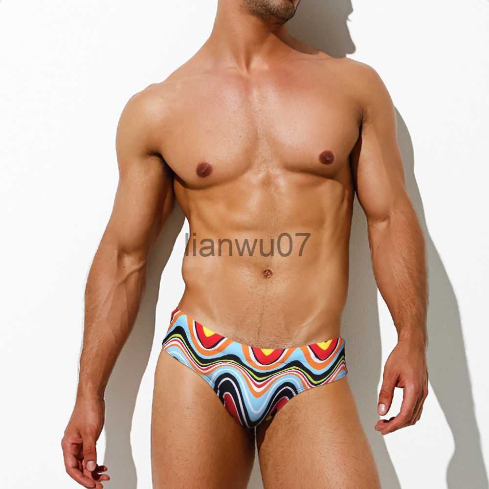 Mens Swimwear Mens TShirts Mens Swimwear WY54 colorful sexy low waist tight men swimming new summer beach shorts swim trunk briefs swimsuits surf-image-987323512