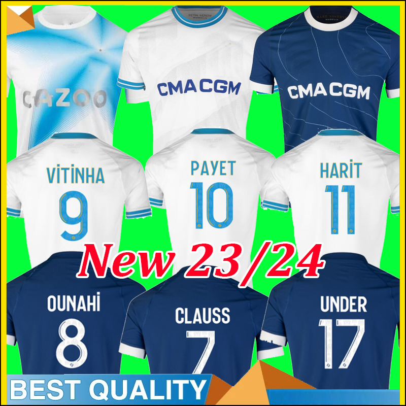 

23 24 PAYET VITINHA Soccer jerseys 30th Anniversary Marseille UNDER 2023 OUNAHI GUENDOUZI ALEXIS SANCHEZ football shirt Men Kids kit Maillot de foot uniform, Icon-asn