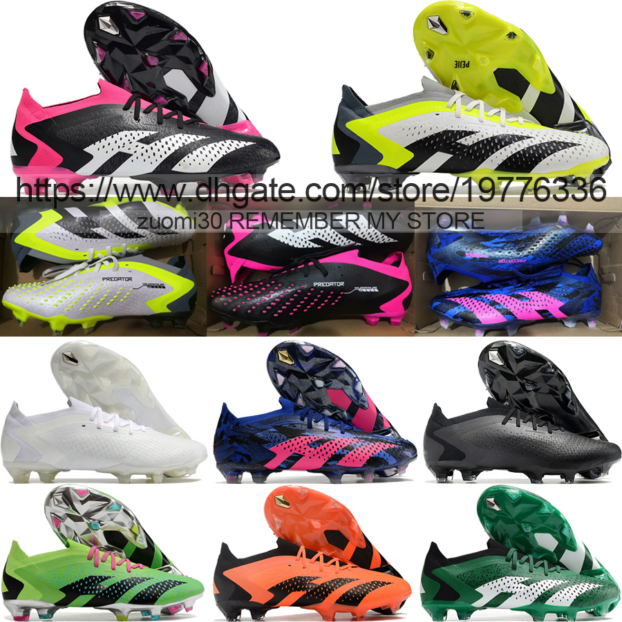 

Send With Bag Quality Soccer Boots Predator Accuracy.1 FG Low Version Trainers Football Cleats Mens Classic Soft Leather Comfortable Pogba Soccer Shoes Size US 6.5-11.5