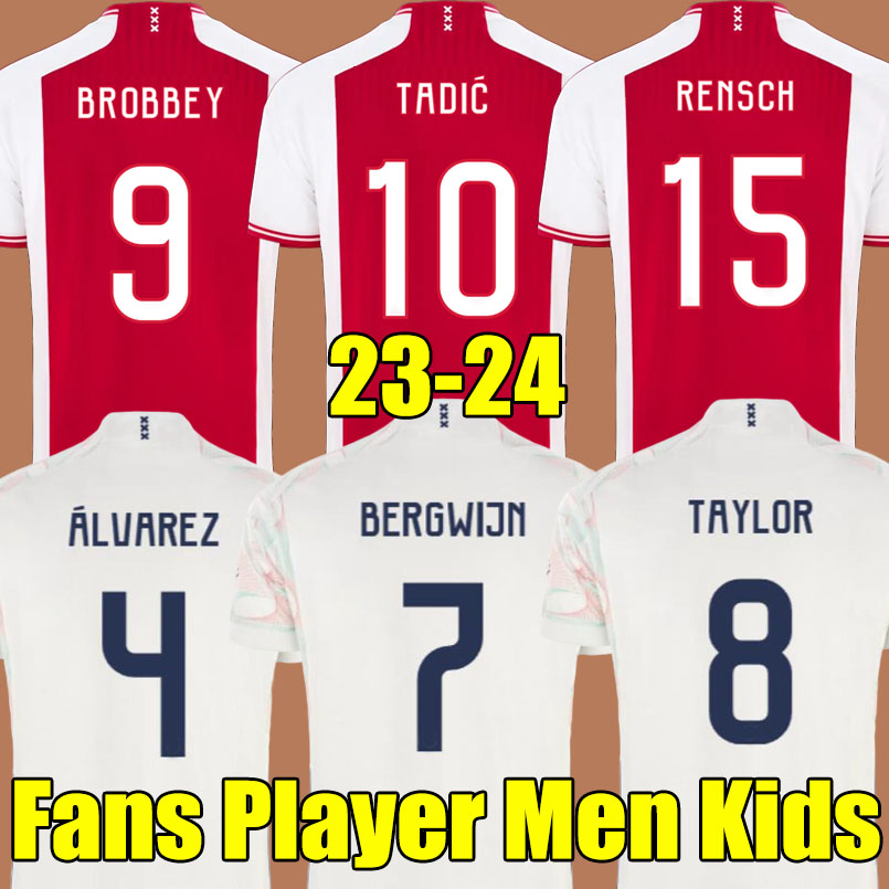 

23 24 Ajaxs Home Soccer Jerseys away football shirts, 22-23 kids third