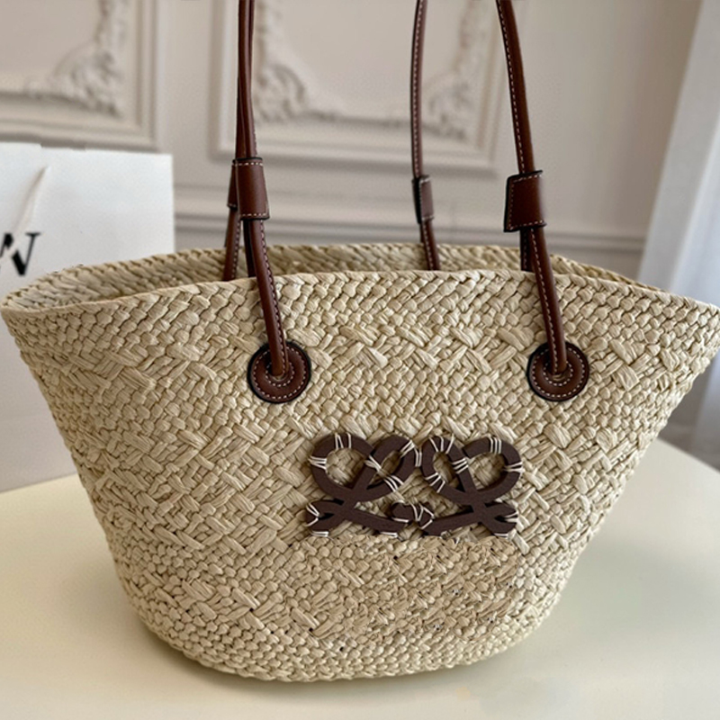 

Luxury Designer Fashion Beach Bags Women's Shoulderbag Personality Straw Minimalist Atmosphere High Quality Minimalist Atmosphere Women Bag, 3#