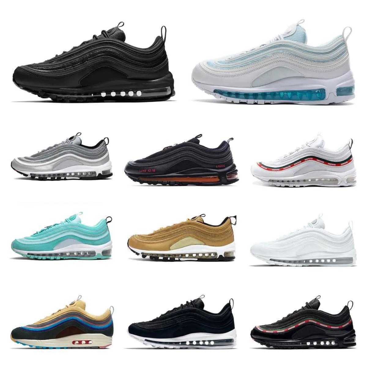 

2022 Classic 97 Sean Wotherspoon Mens Running Shoes Vapores Triple White Black Red 97s Golf NRG Lucky And Good MSCHF X INRI Jesus Celestial, #18 bright violet