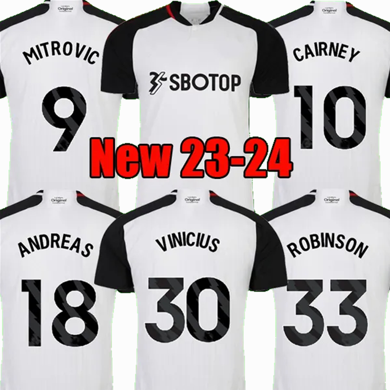 

2023 2024 MITROVIC FulhamS soccer jersey WILLIAN CAIRNEY J.PALHINHA ROBINSON KEBANO ANDREAS REED REAM REID 23 24 football shirts 4XL, Home
