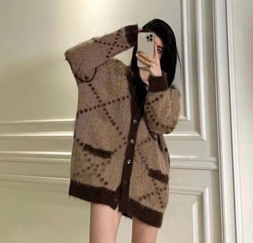 24SS Women Sweater Fashion Cardigan Hoodies Lady Sweatshirt Casual Sweaters High Street Elements Sweaters Spring Ladies Hoodie High Quality-image-960962528