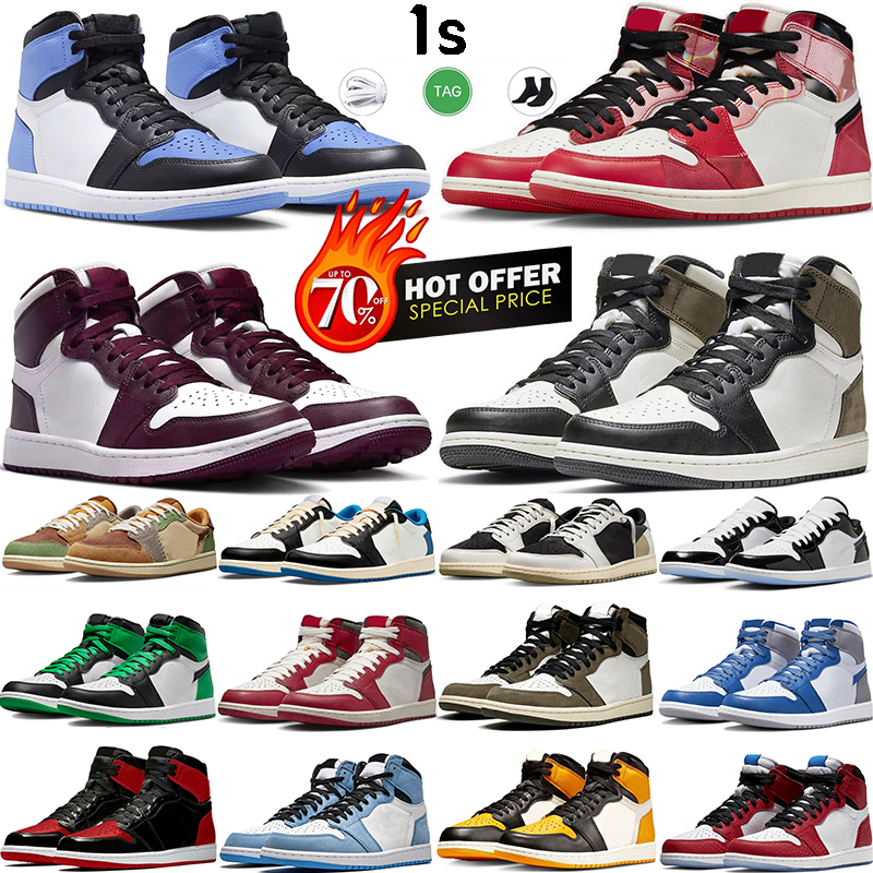 

Bordeaux 1s high basketball shoes 1 unc toe voodoo Olive Reverse Mocha sp Verse Lucky Green Space Jam Bred Patent White Cement men women low trainers sneakers, #40 pine green 2.0
