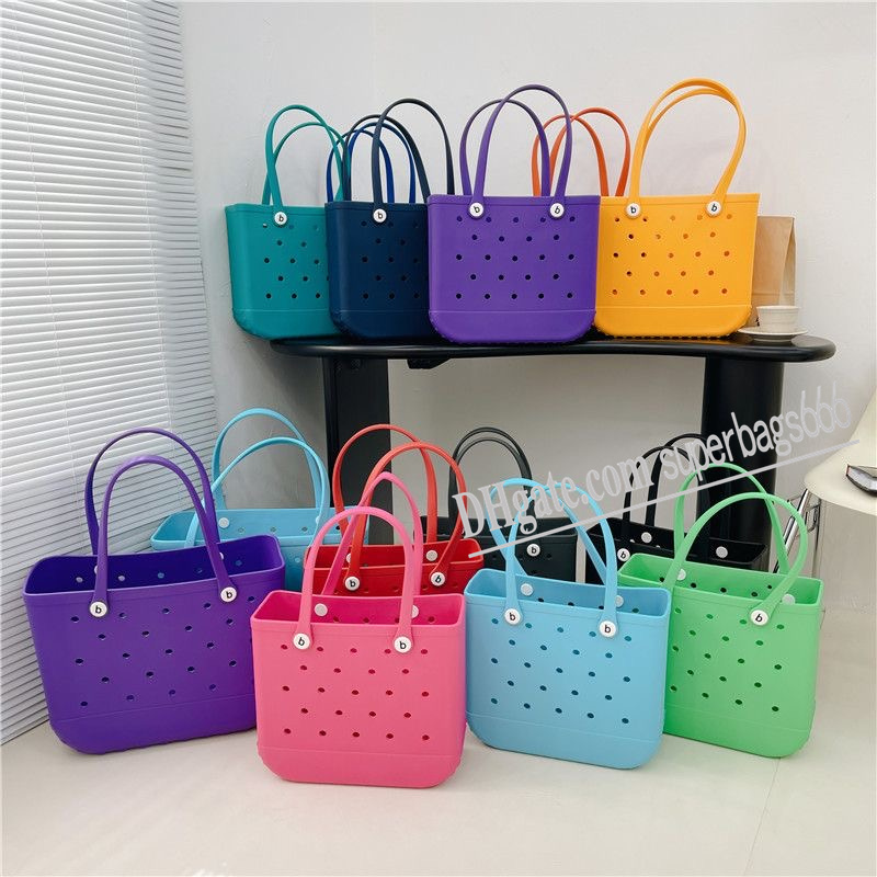 

Bogg Bag Silicone Beach Custom Tote Fashion Eva Plastic Beach Bags Women Summer