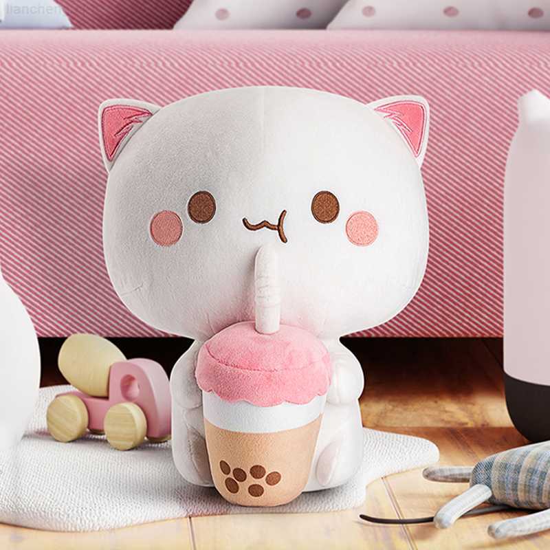Stuffed Plush Animals 30cm Peach Cat Plush Toys Mitao Cat Stuffed Plushie Doll Cute Animal Stuffed Pillow Home Decor Children Toy Girl Birthday G-image-883598443