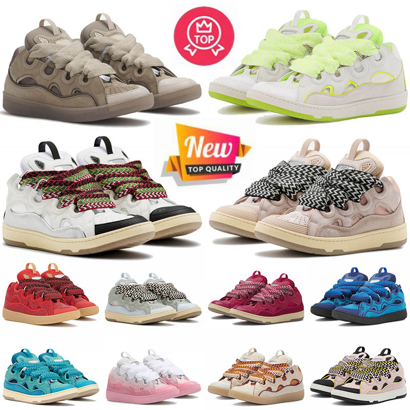 

2023 platform designer mens women luxury casual shoes embossed leather curb sneakers rubber low loafer calfskin trainers 35-46, A1