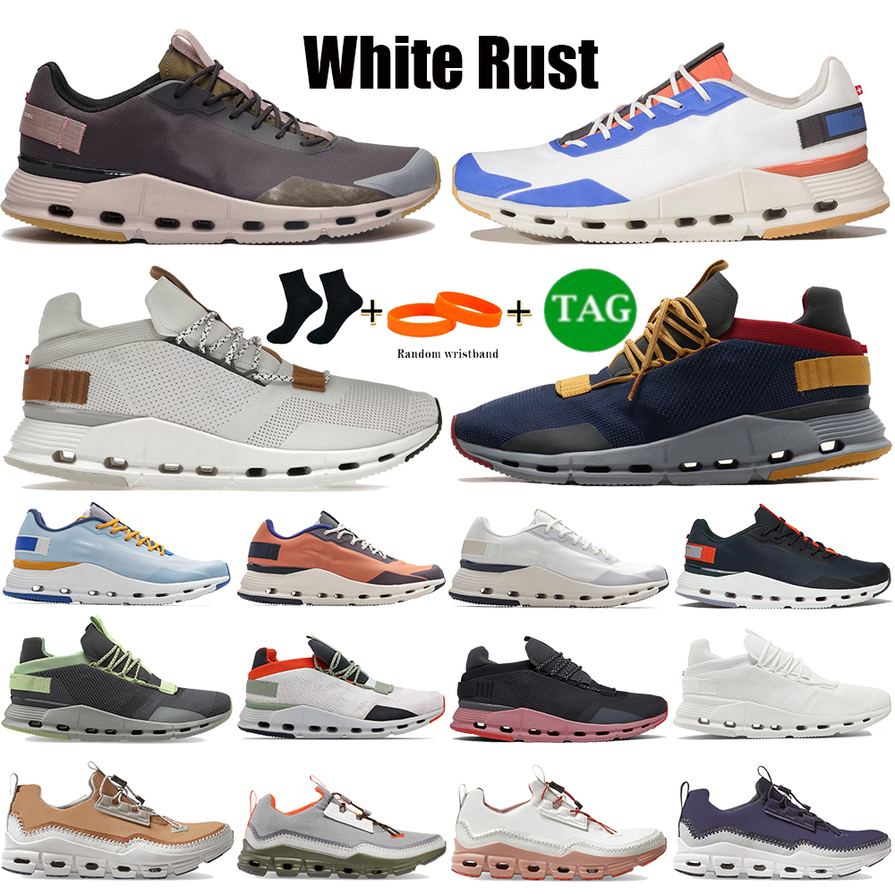 

2023 New running shoes mens Cloudnova form Z5 Titanite Pebble Quartz White Rust black flame pearl brown demin ruby Almond Ash cloudaway womens cloud sneakers, 07 white red