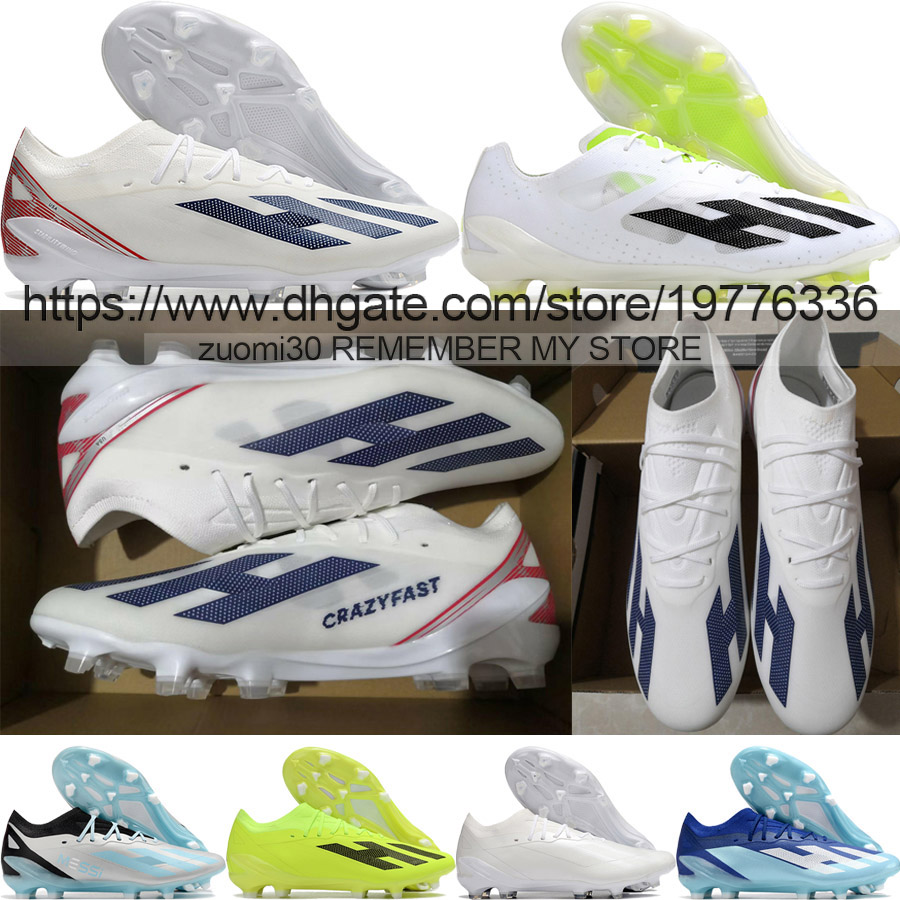 

Send With Bag Quality Soccer Boots X 23.1 Crazyfast FG Messis Football Cleats For Mens Soft Leather Comfortable Lithe Outdoor Training Knit Soccer Shoes Size US 6.5-11.5