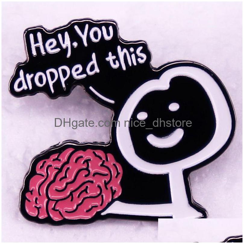 

Pins Brooches Dropped This Brooch Cute Movies Games Hard Enamel Pins Collect Cartoon Backpack Hat Bag Collar Lapel Badges Drop Deli Dhptq