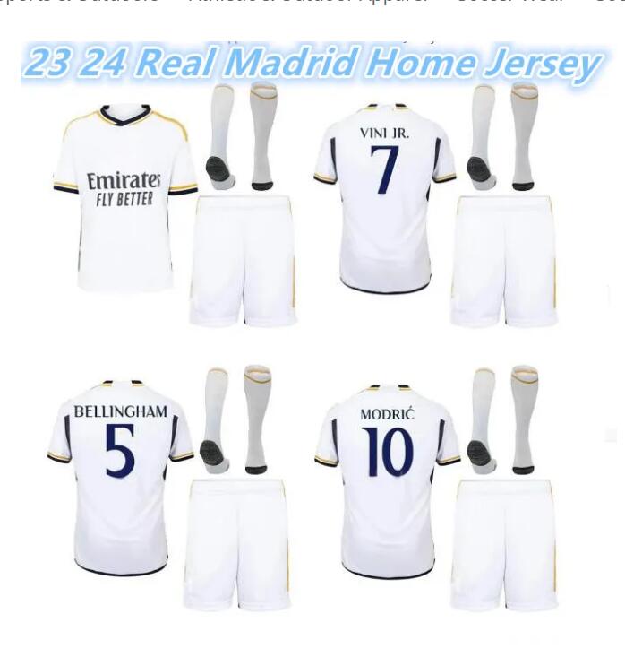 

BELLINGHAM soccer jerseys 23 24 kids football kits VINI JR TCHOUAMENI BENZEMA ALABA ASENSIO MODRIC RODRYGO Fourth 2023 2024 REAL MADRIDS football shirt size 16-28