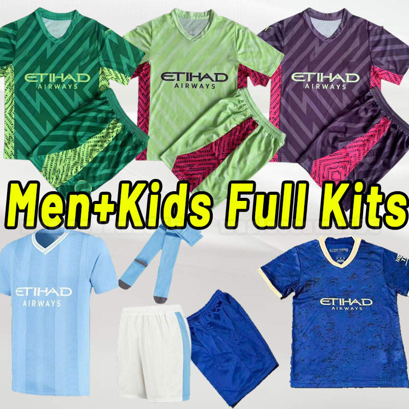

Full Set Soccer Jerseys HAALAND 2023 24 DE BRUYNE PHILLIPS MANS CITIES FERRAN MAHREZ FODEN BERNARDO JOAO CANCELO Z RODRIGO Football Shirt Men Kids goalkeeper socks, Goalkeeper kits