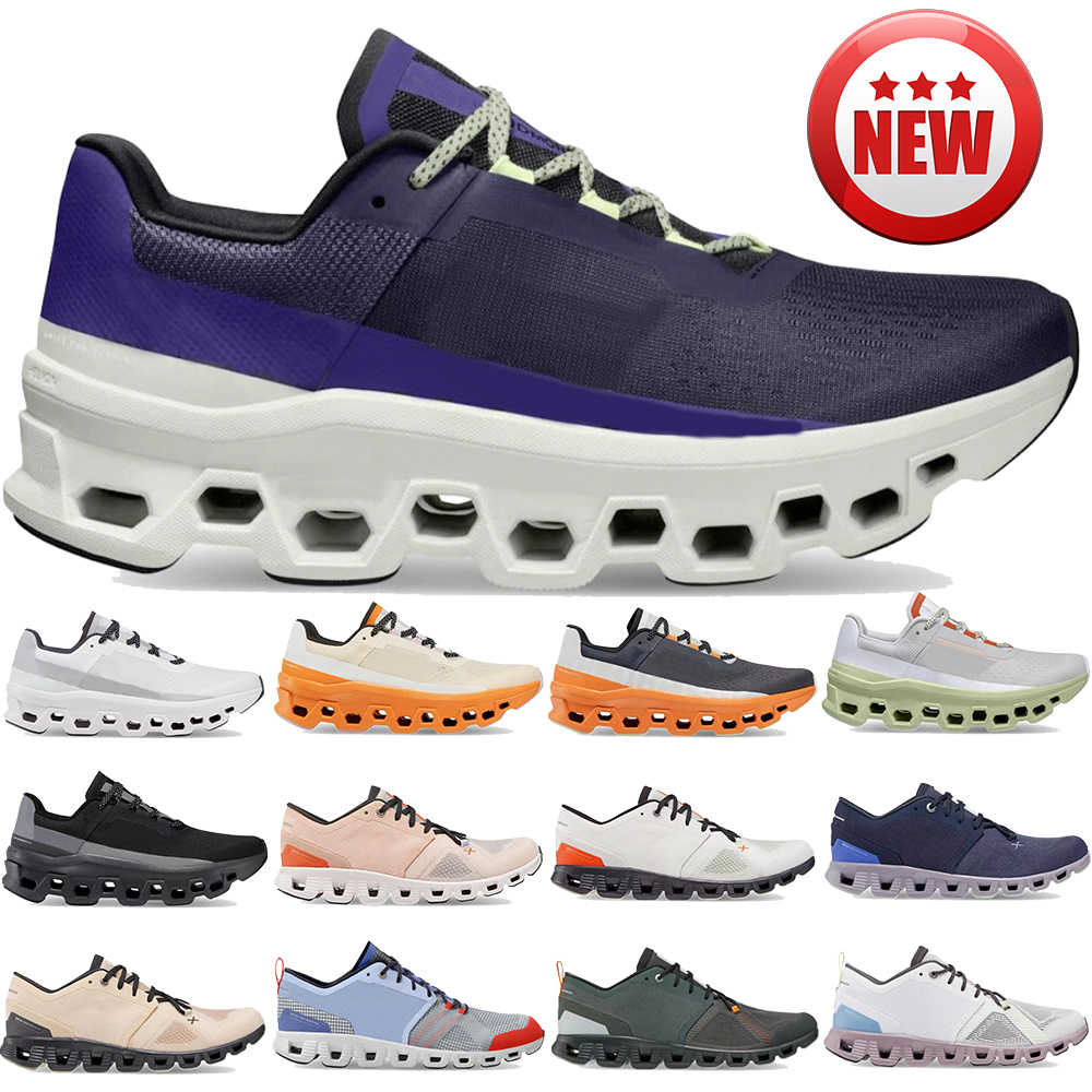 

Mens running shoes Cloudmonster X 3 shift Undyed White Acai Purple Yellow ivory frame fawn magnet Alloy red ink cherry triple black low cloud womens designer sneakers, 18 alloy red