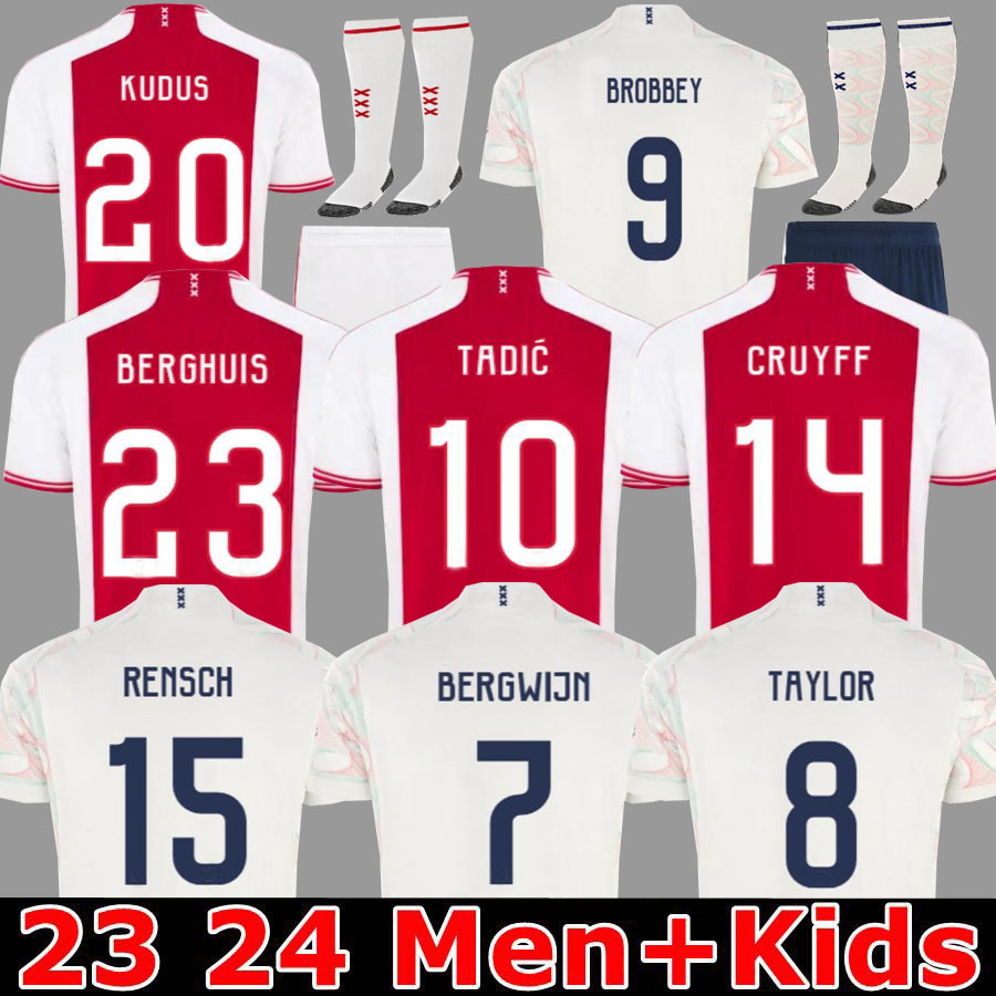 

fan and player TADIC 23 24 Soccer Jerseys home BASSEY BERGHUIS Third black Kit BERGWIJN CRUYFF 2023 away football shirt men kids uniforms 21 22 ajaxs special jersey, 23 24 home kids