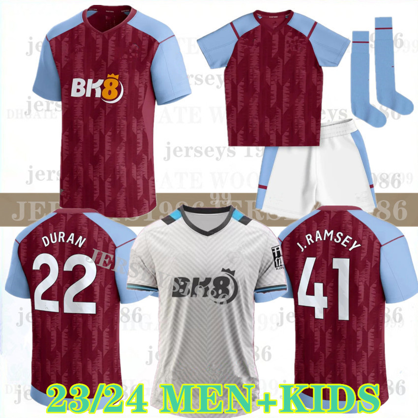 

2023 24 ASTON Soccer Jerseys KAMARA Villa 23 24 WATKINS BUENDIA McGINN EL GHAZI DOUGLAS LUIZ MINGS KONSA CASH Football shirt Adult kids Tops Kit Mens 6668, 2324 away