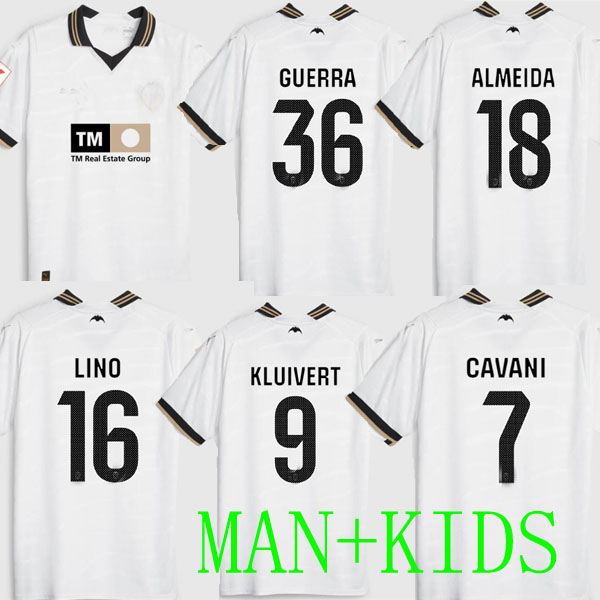 

23 24 valencia soccer jerseys CAVANI 7 GUEDES GAMEIRO camisetas de futbol KLUIVERT Gaya M.Gomez men kids kit football shirts 2023 Rivero C.SOLER Cheryshev home AWAY, 23 24 home kids
