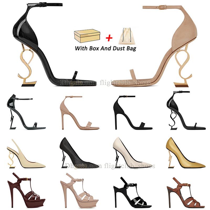 

designer heel luxury Dress Shoes high heels woman patent leather slingback kitten pink hot Gold black white silver point toe red womens lady sandals Wedding pumps