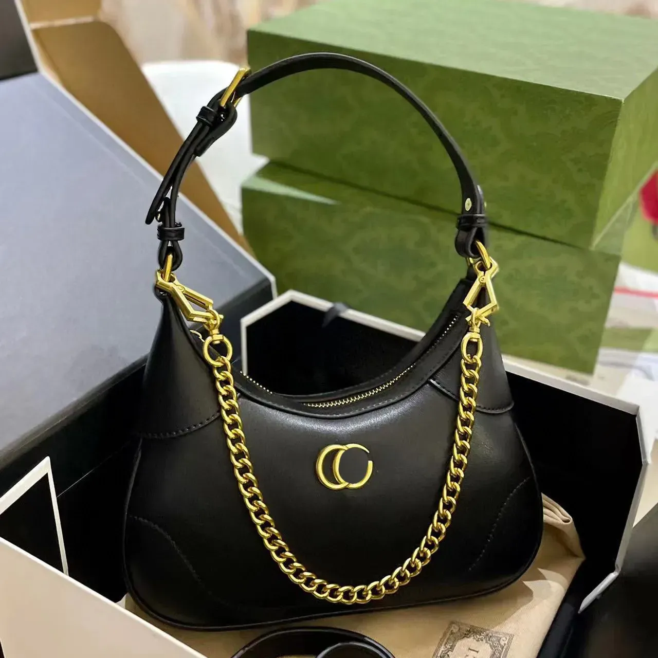 

Women's Summer Designer Bag Underarm Handbag Fashion Crossbody Shoulder Bag Classic Handbag Leather Presbyard Shopping Bag, #1