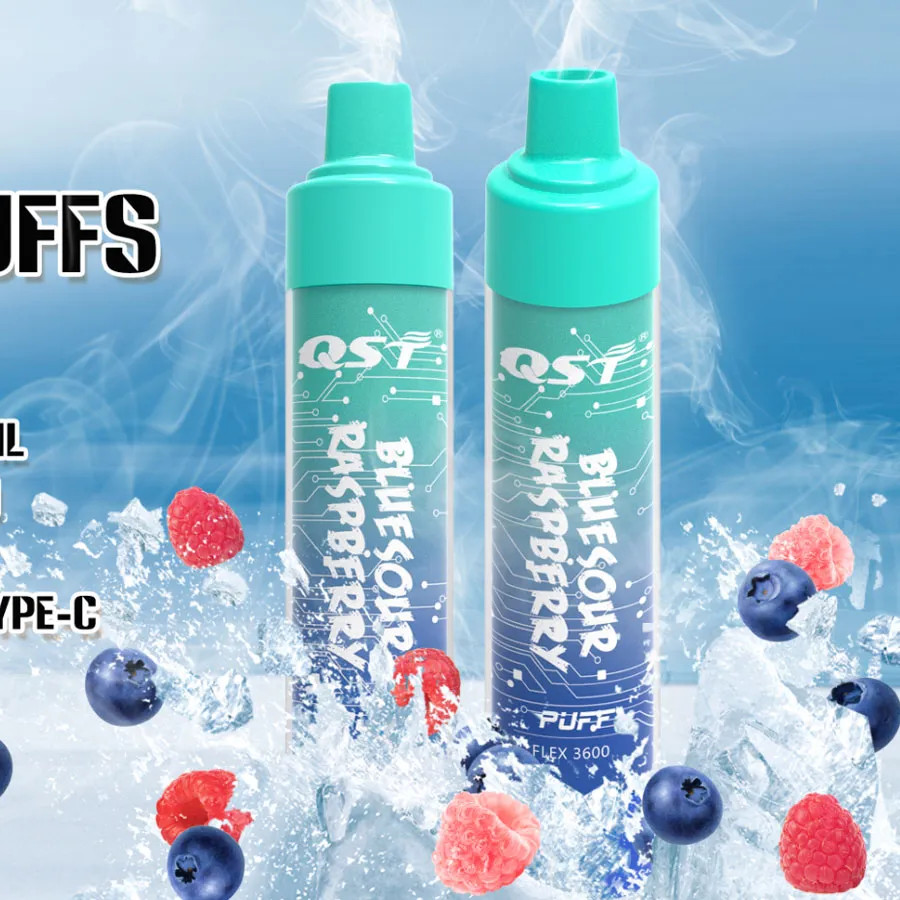 

Authentic QST puff3600 Disposable E Cigarettes 3600Puffs 600mah Device battery pre-filled 8ml vaporizer 15 flavors chargeable Vape desechable