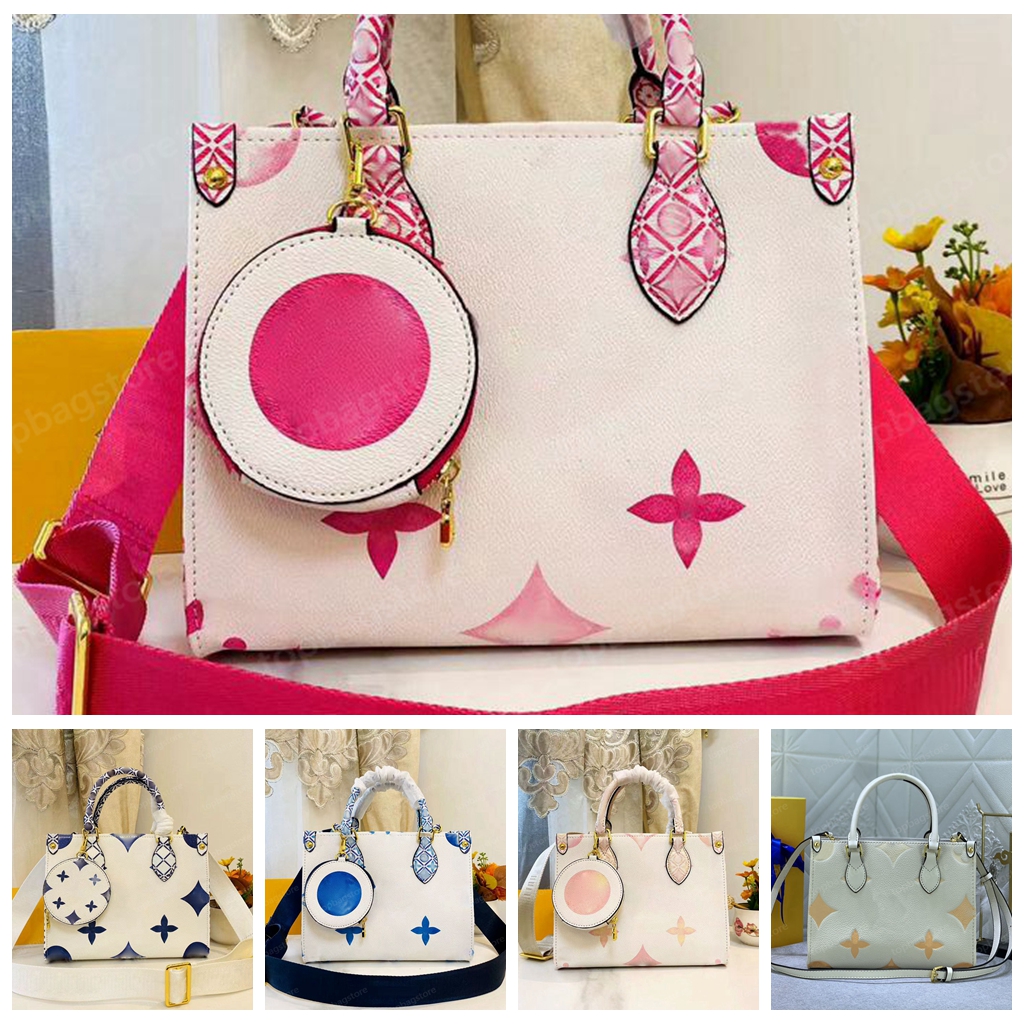 

Shoulder Bags Handbag Tote Bag Onthego Bag Designer Bag Onthego PM Strap Luxury Women Fashion Embossed Crossbody Bags, Log01