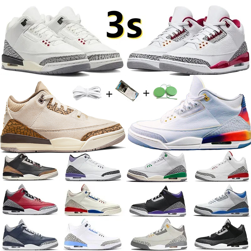 

Jumpman 3 3s Mens Basketball Shoe Sneaker Palomino J Balvin LHide N Sneak UNC Cool Grey Fire Red Fragment White Cement- Reimagined Wizards Muslin True Sport Sneaker, Color#19