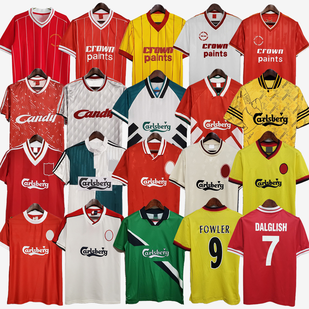 

The reds Retro soccer jerseys 79 81 82 83 84 85 86 87 89 91 92 93 94 95 96 97 98 99 00 01 vintage football shirt home DALGLISH RUSH JOHNSTON MCMANAMAN OWEN FOWLER BARNES CLOUGH