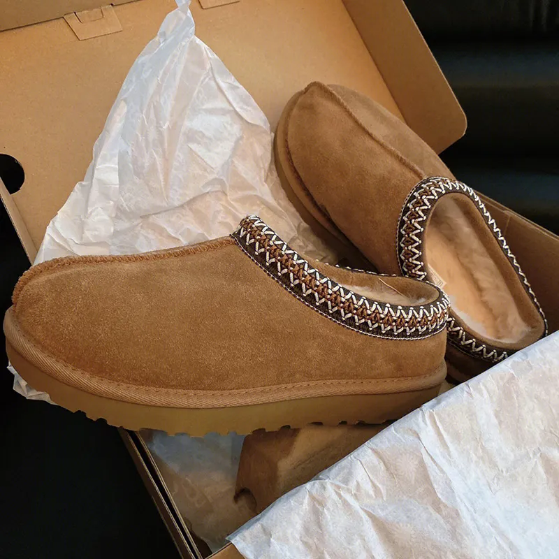 Designer Women Snow Boots Warm Platform Australian Boot Indoor Australia Tazz Slipper House Shoe Winter Lazy Fur Booties-image-895097288